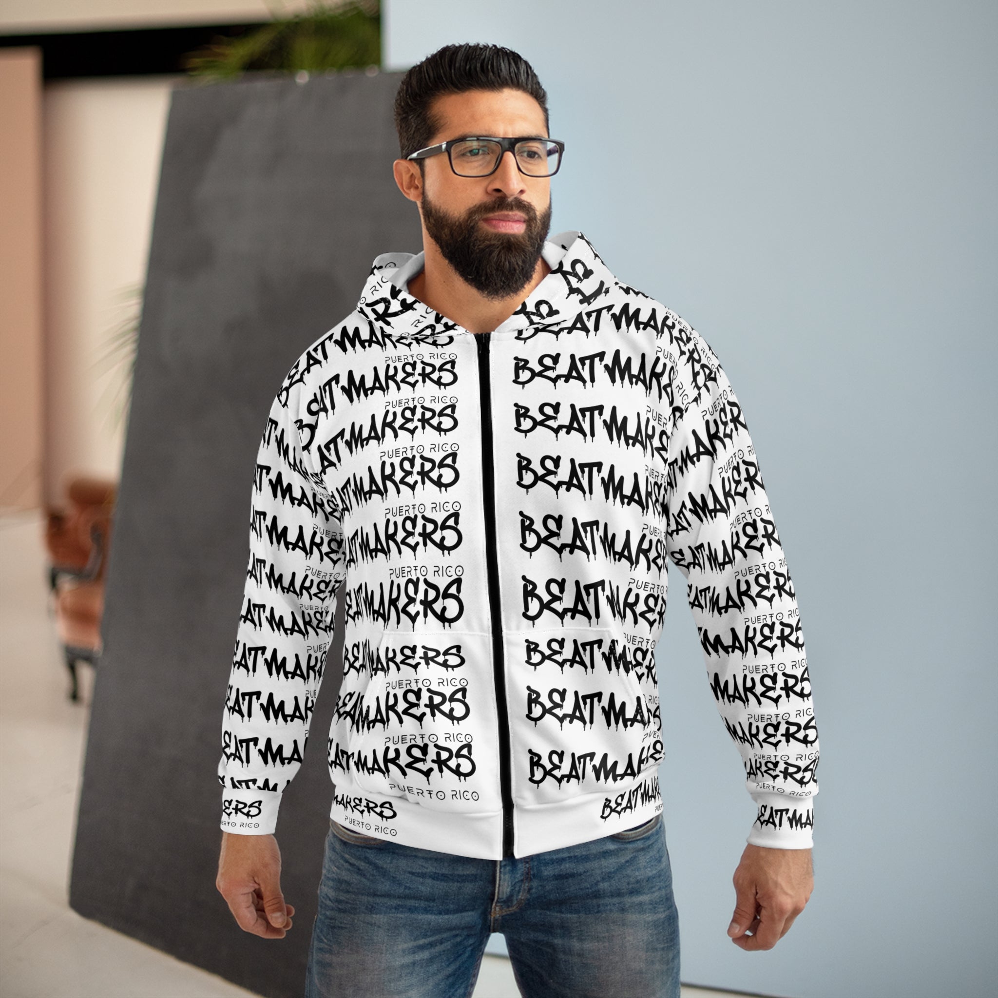 Beatmakers Puerto Rico Zip Hoodie (AOP)